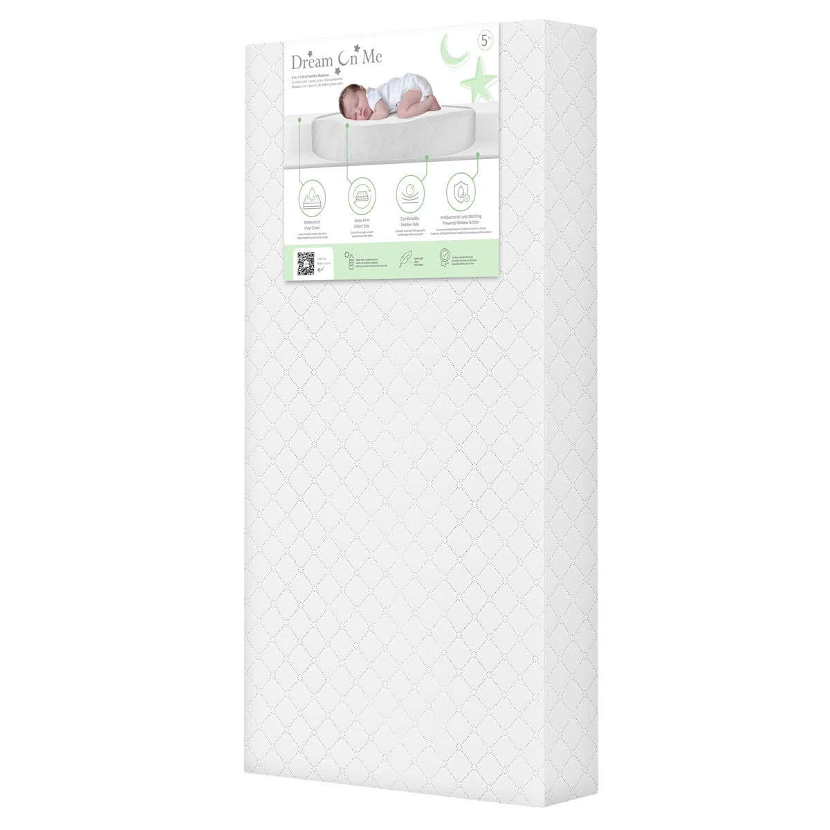Quilted Crib and Toddler Mattress