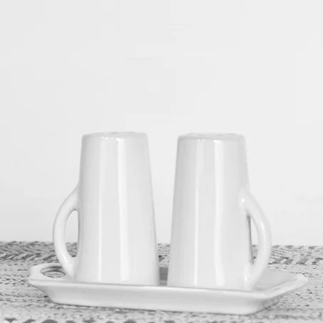 White Salt and Pepper Shaker Set