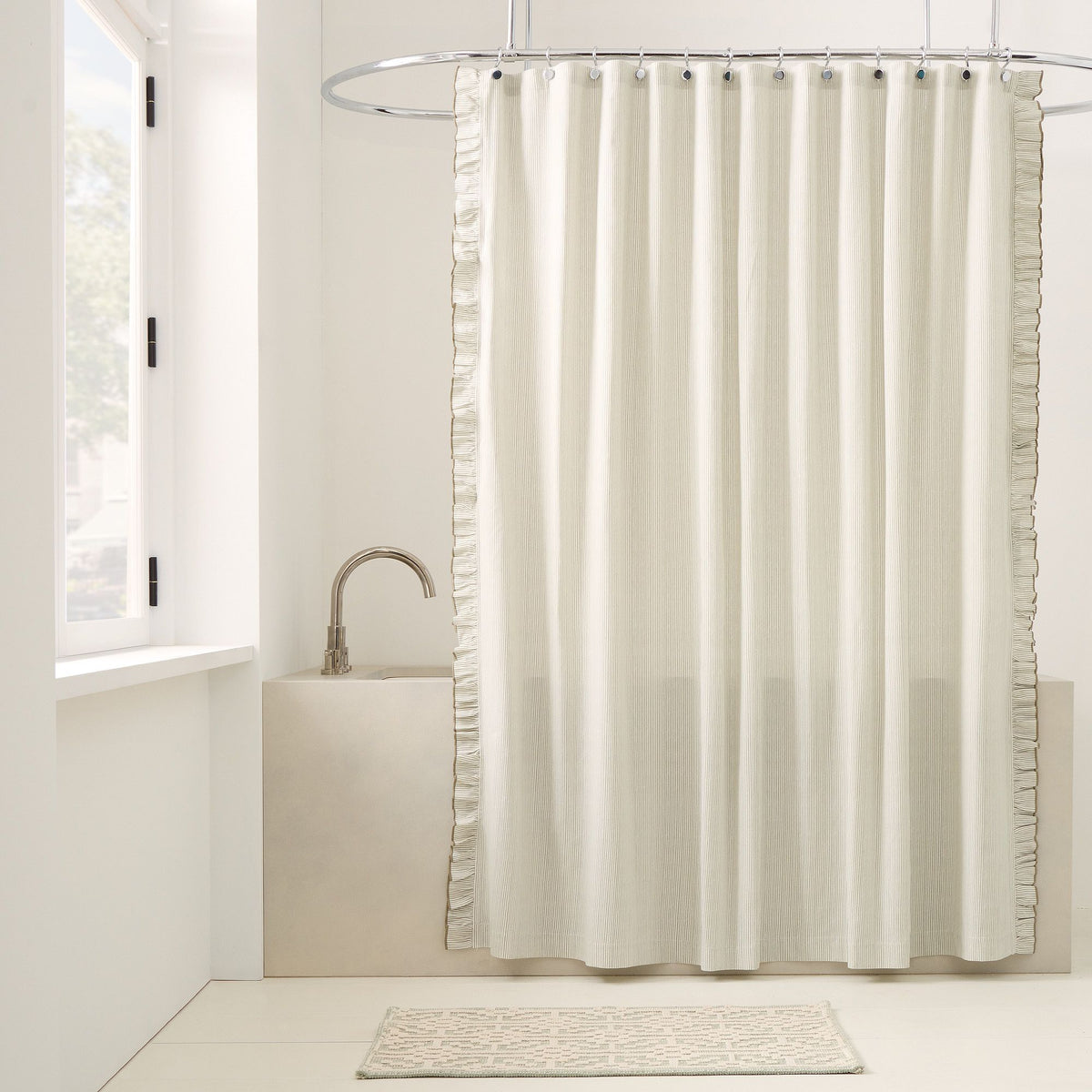 Fleur Shower Curtain - Celadon