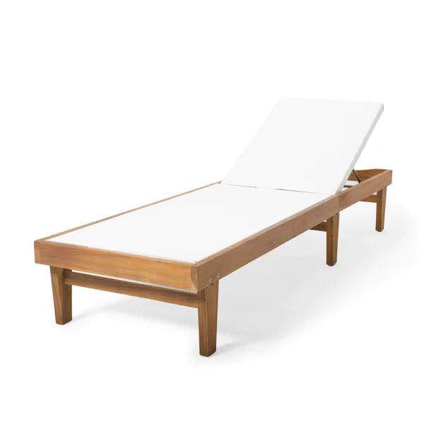 Scheiner 24'' Outdoor Acacia Chaise Lounge