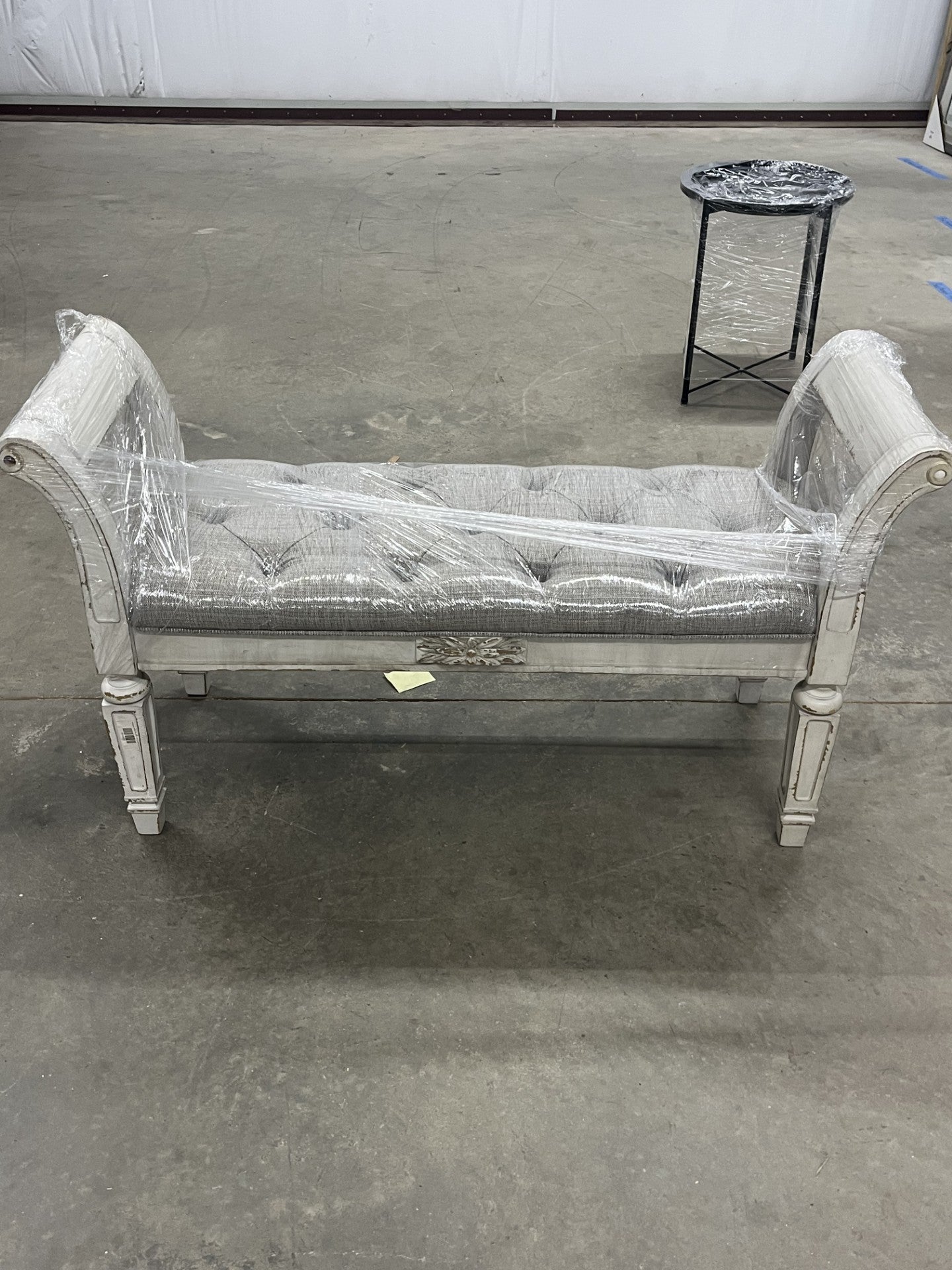 White Traditional Bench