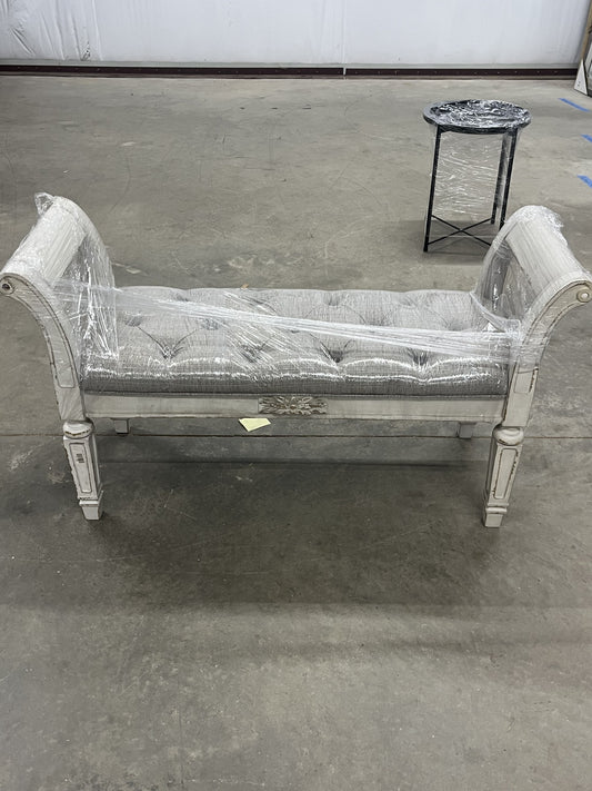 White Traditional Bench