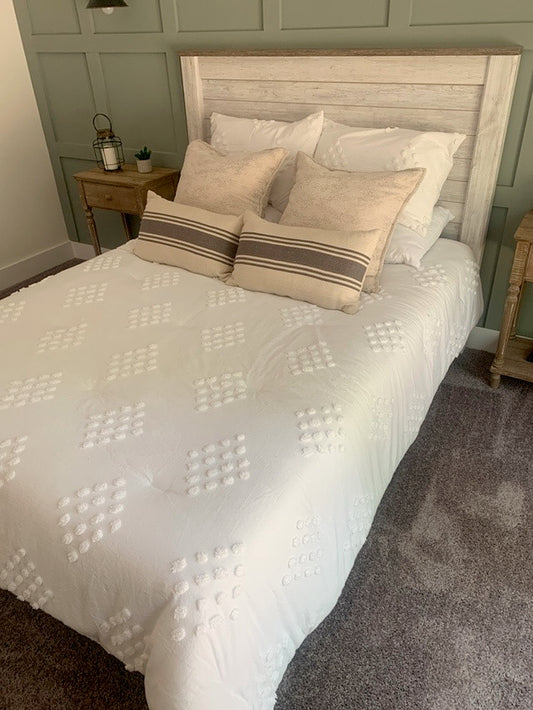 White Comforter Set - Queen