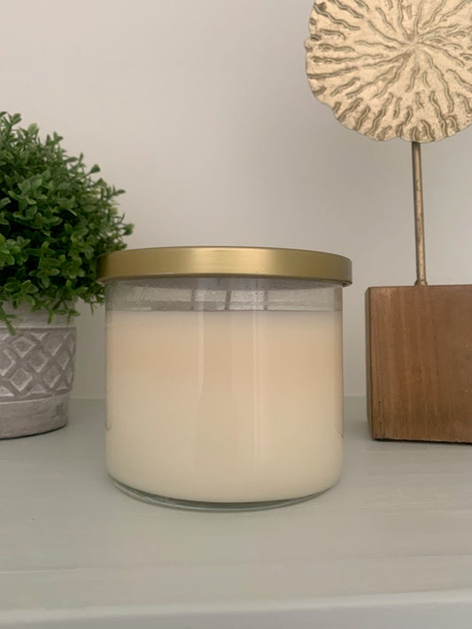 White Gold Lid Candle