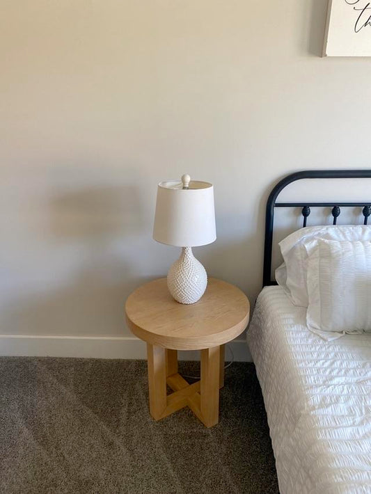 All White Table Lamp - Set of 2