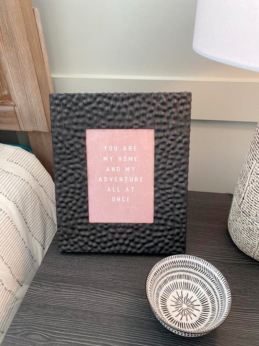 Black Frame with Quote