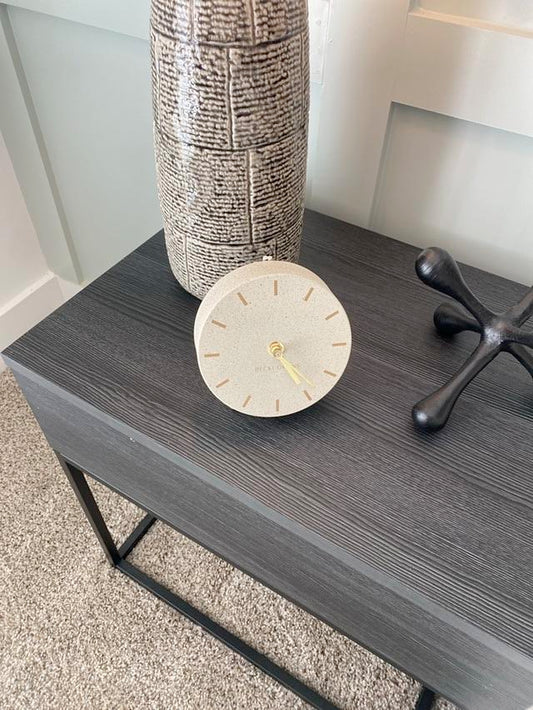 White and Gold Decorative Clock