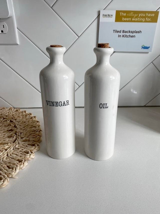 Ceramic Oil and Vinegar Bottle Set