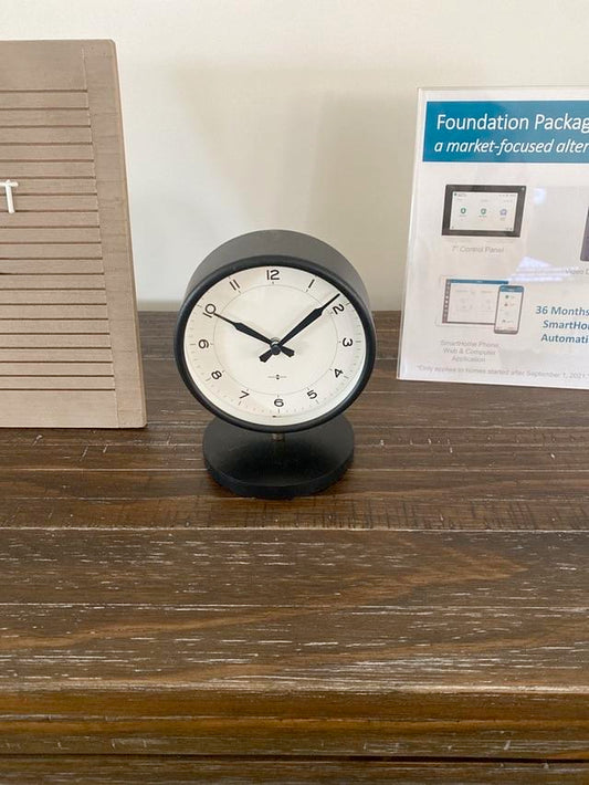 Small Black Table Clock