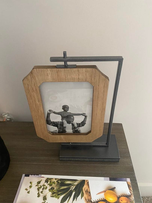 Wood and Black Decorative Picture Frame