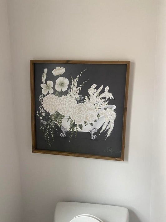 Floral Bath Wall Art