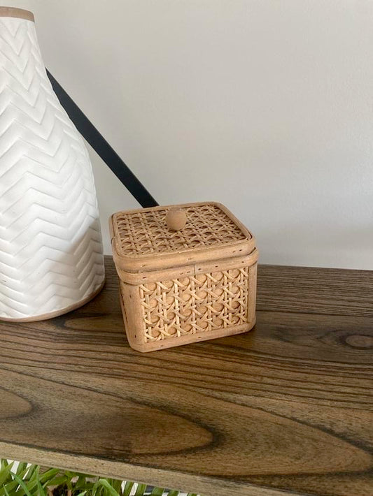 Lidded Wicker Box