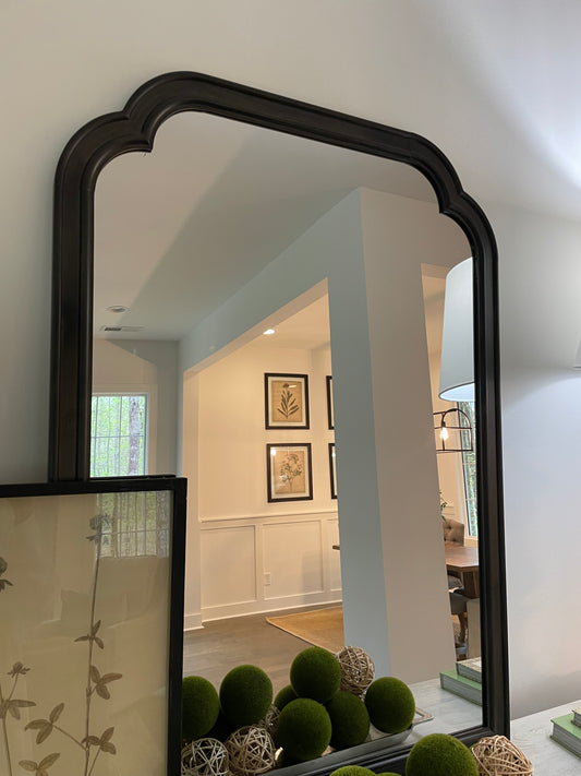 Black Framed Arched Mirror