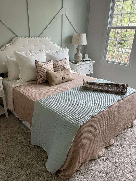 Large Wicker Rectangle Tray