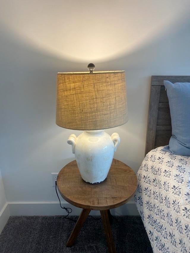 White Bedside Lamp - Set of 2