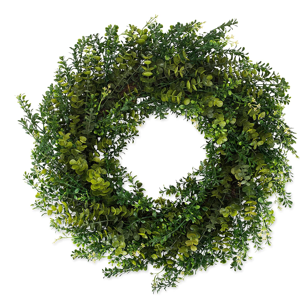 Faux Boxwood Wreath