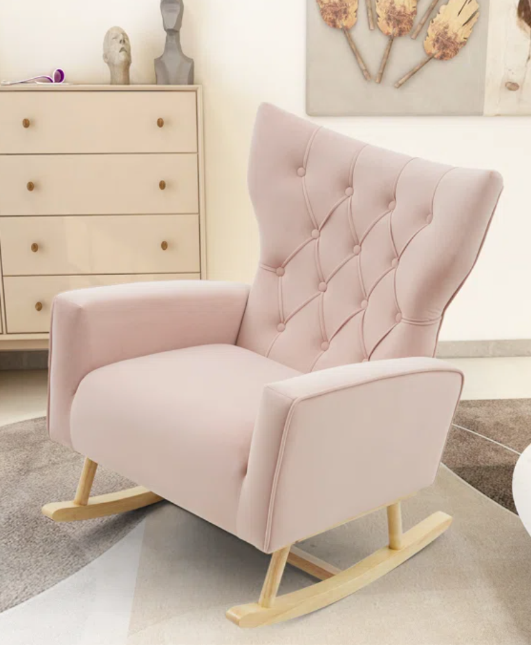 Zed Pink Rocking Chair