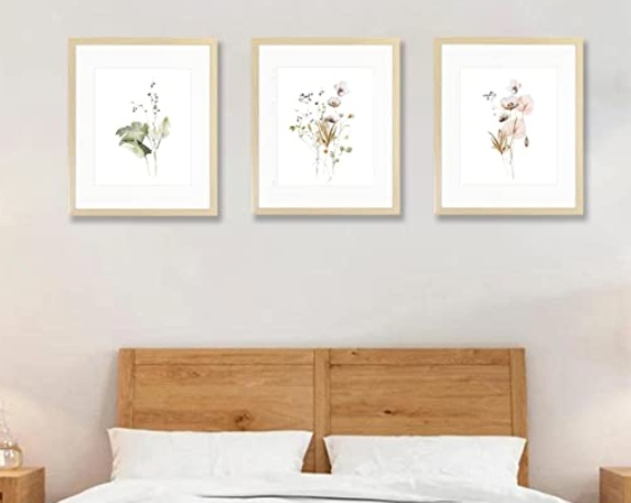 Botanical Canvas Wall Art - Set of 3