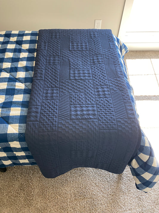 Navy Blue Quilt - Twin