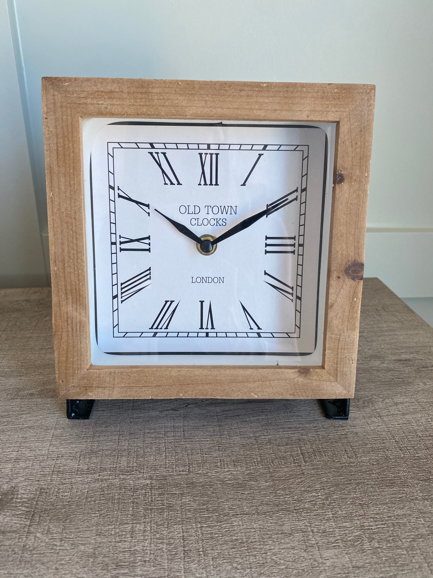 Square Wood Decorative Clock